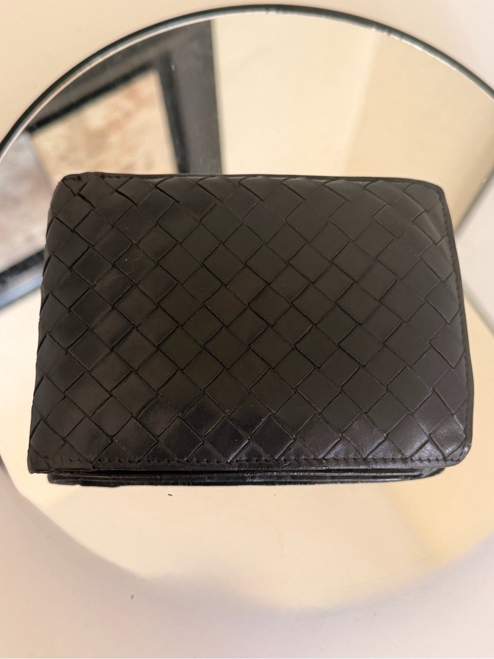 Bottega Veneta Men's Intrecciato Woven Leather Bifold Wallet Dark Brown - Picture 5 of 15